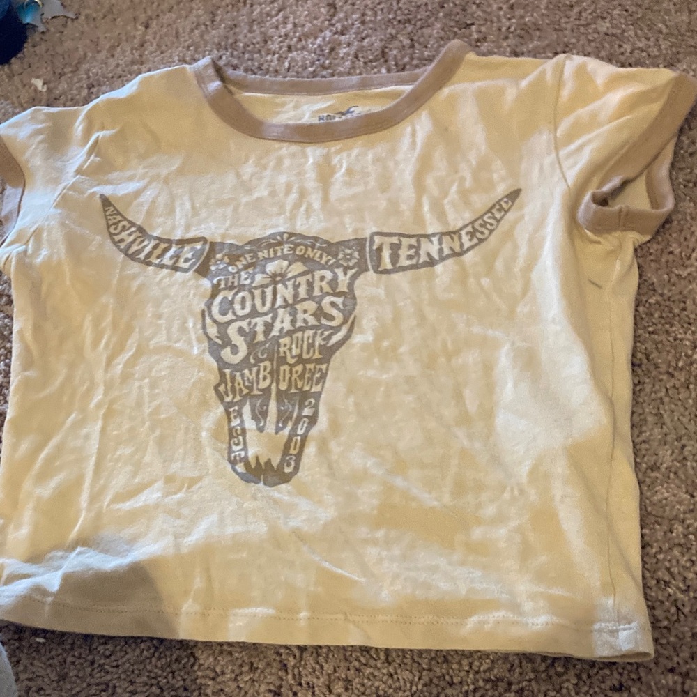 Hollister Cream Country Stars Tee